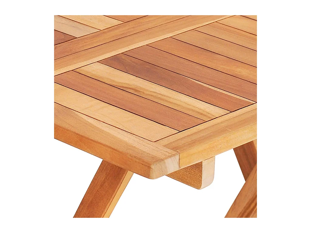 Opklapbare bistrotafel 60x60x65 cm Massief teakhout