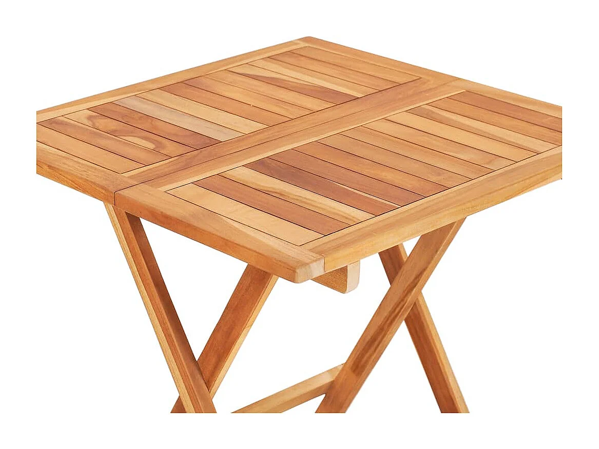Tavolo da bistrot pieghevole 60x60x65 cm Legno massello di teak