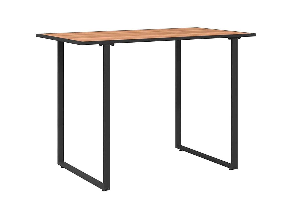 Table de Jardin Marron 100 x 55 x 70 cm Acier et DPC
