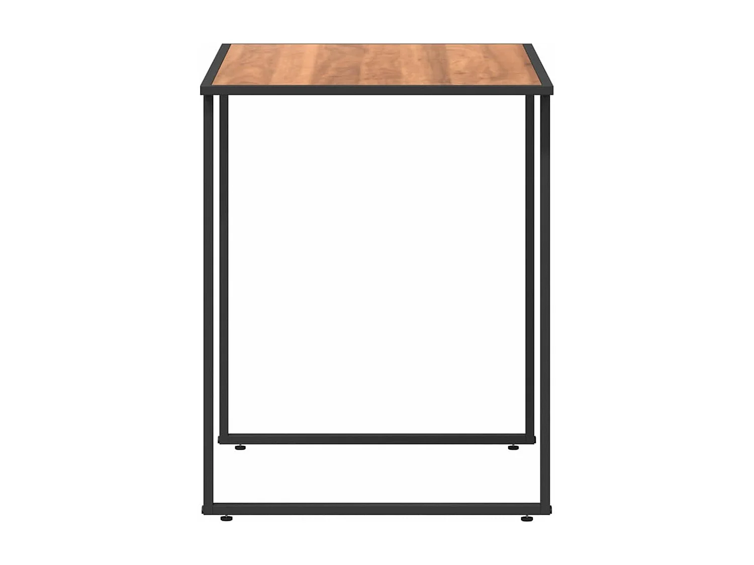 Table de Jardin Marron 100 x 55 x 70 cm Acier et DPC