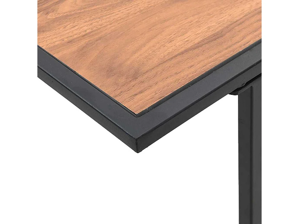 Table de Jardin Marron 100 x 55 x 70 cm Acier et DPC