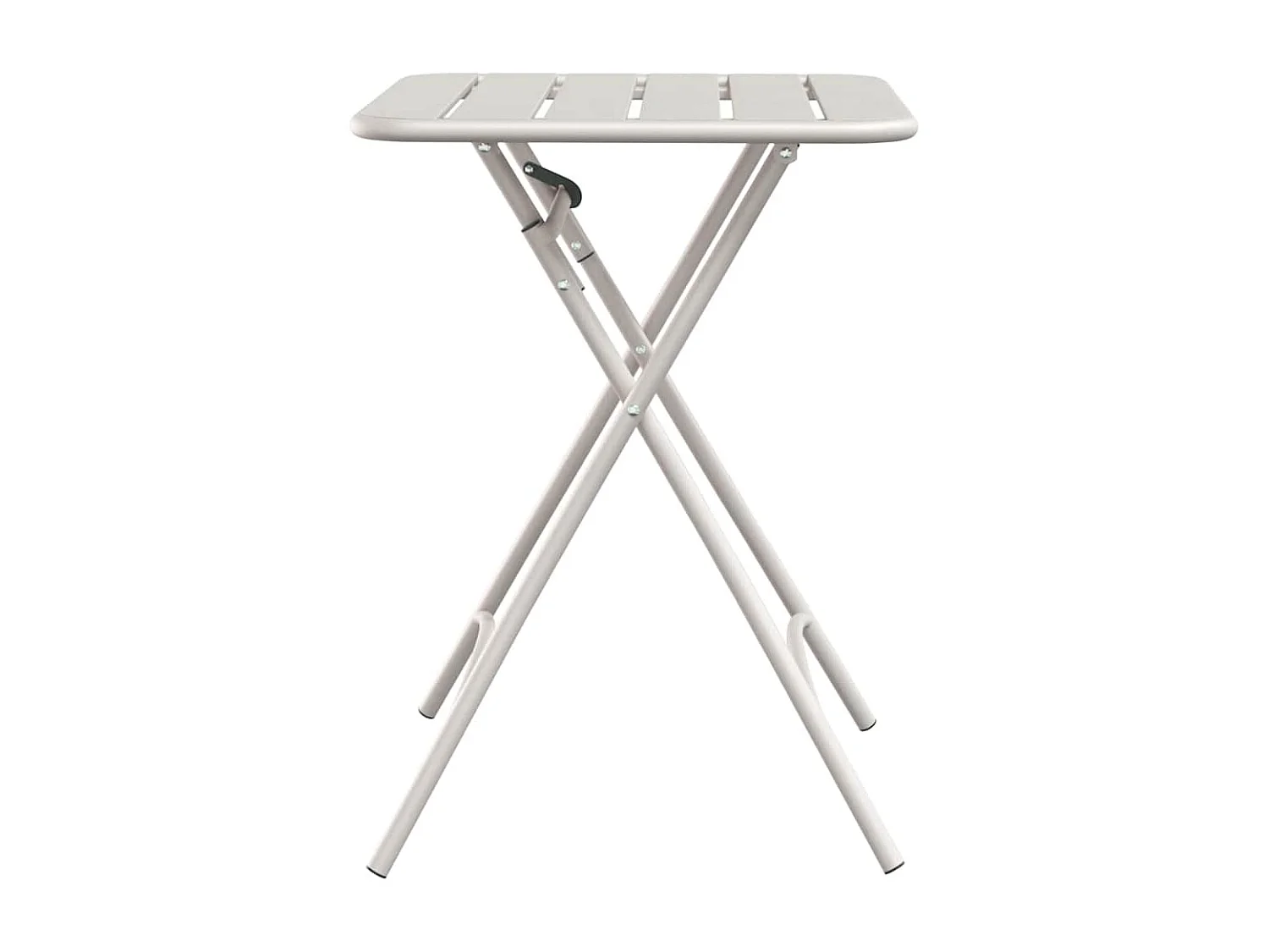 Table de Jardin Beige 55 x 55 x 73 cm Acier revêtu de poudre