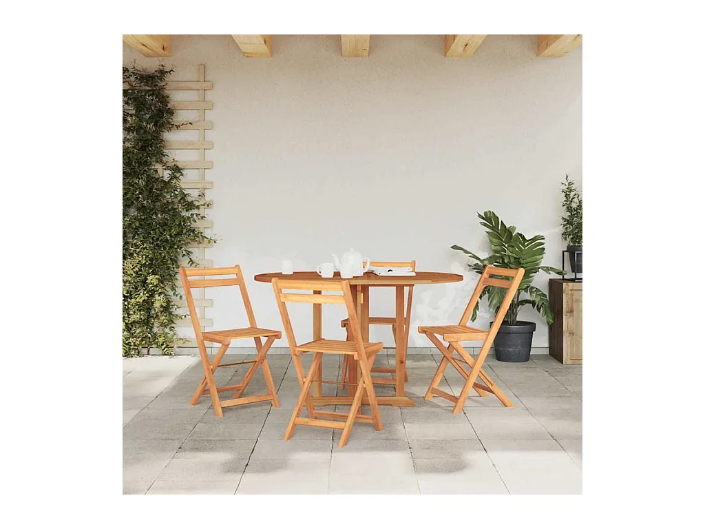 Butterfly opvouwbare tuintafel 120x70x75 cm massief teakhout