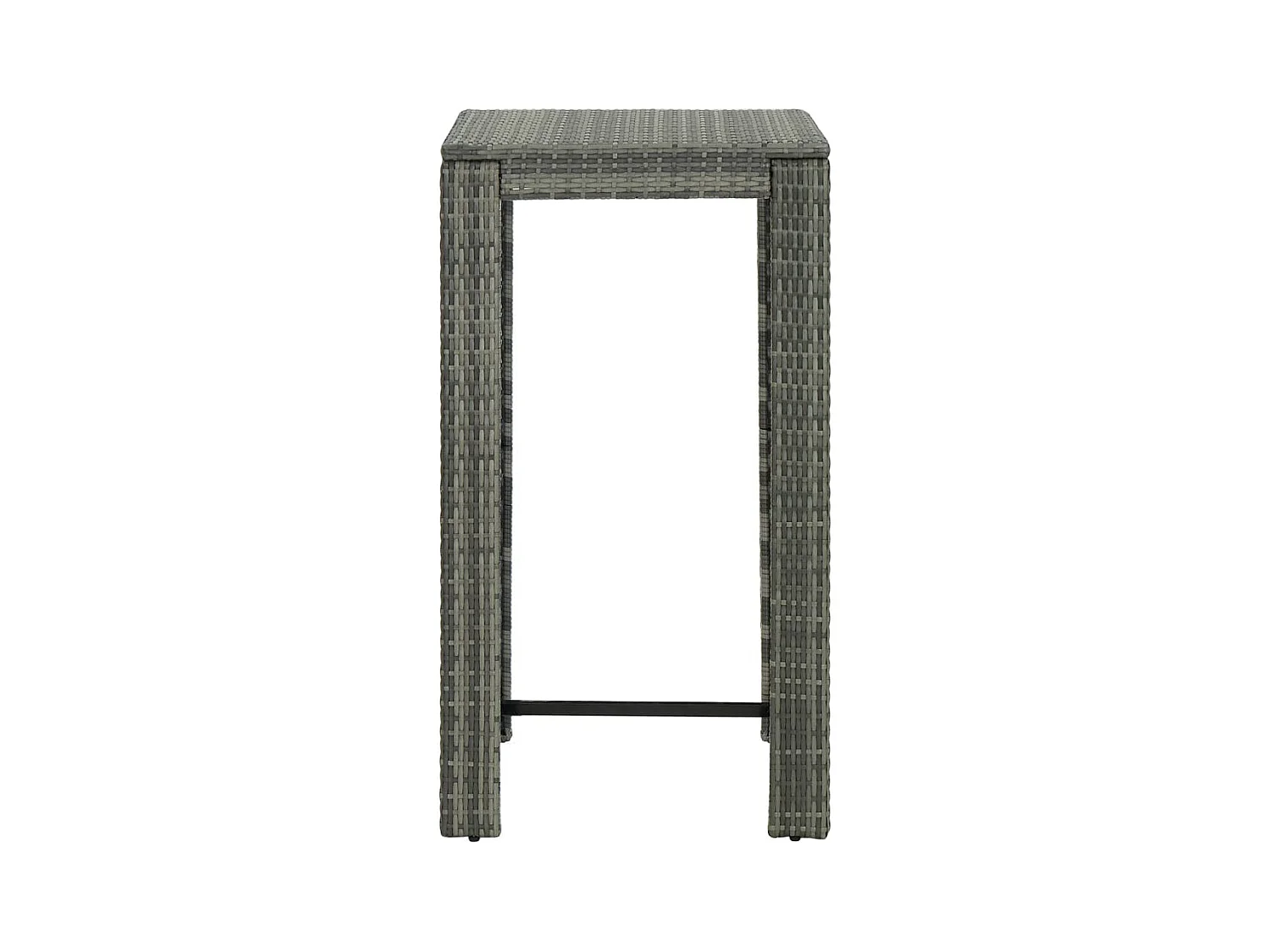 Tuinbartafel Grijs 60,5x60,5x110,5 cm Hars riet