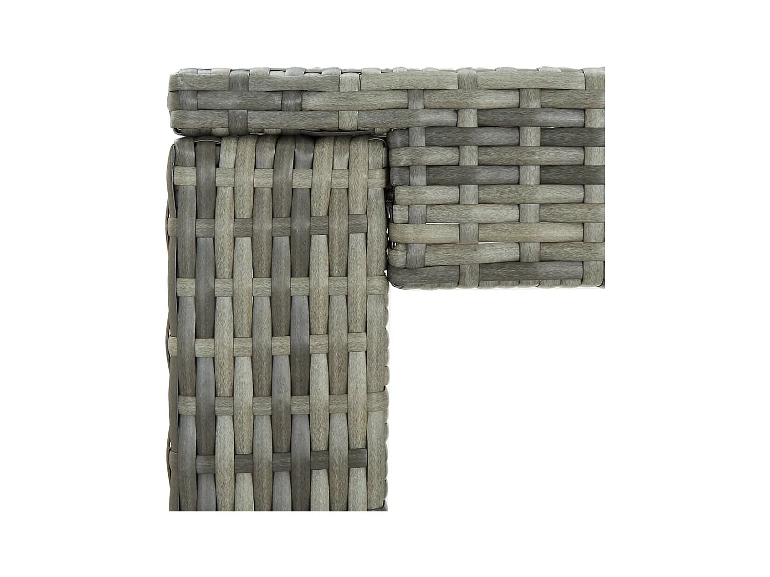 Tuinbartafel Grijs 60,5x60,5x110,5 cm Hars riet