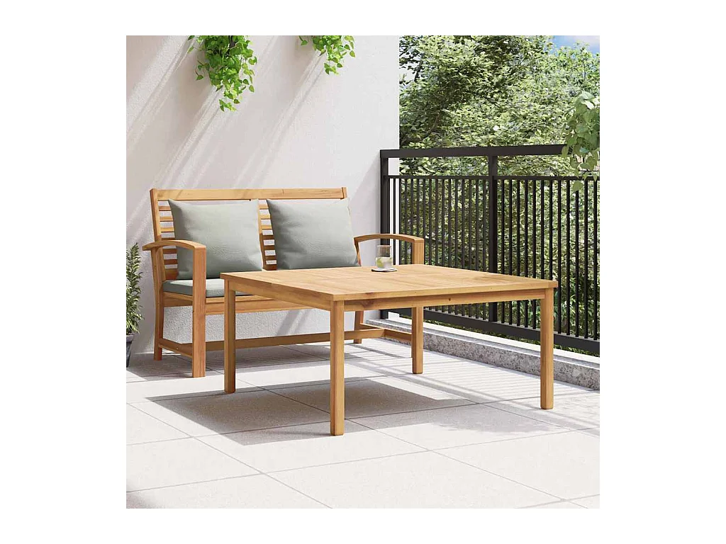 Table basse Marron 110 x 110 x 45 cm Bois de teck solide