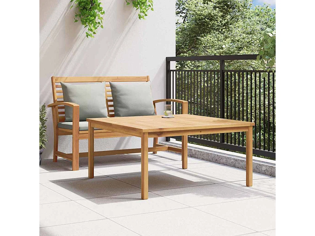 Table basse Marron 110 x 110 x 45 cm Bois de teck solide