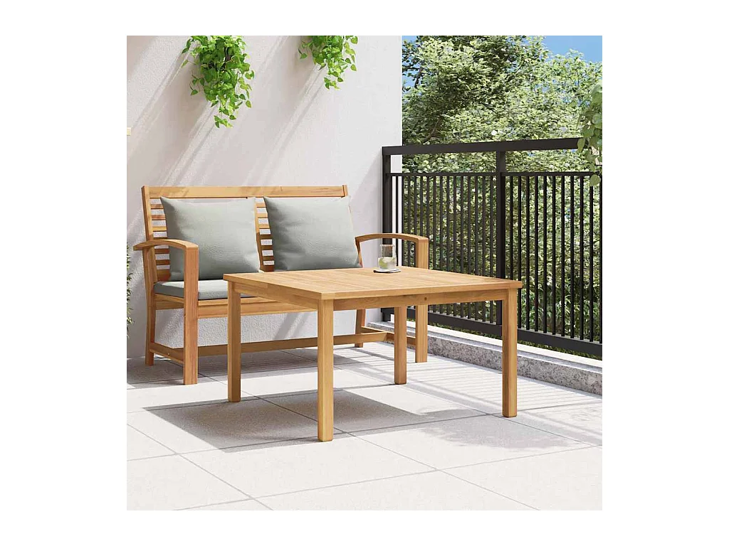 Table basse Marron 85 x 85 x 45 cm Bois de teck solide