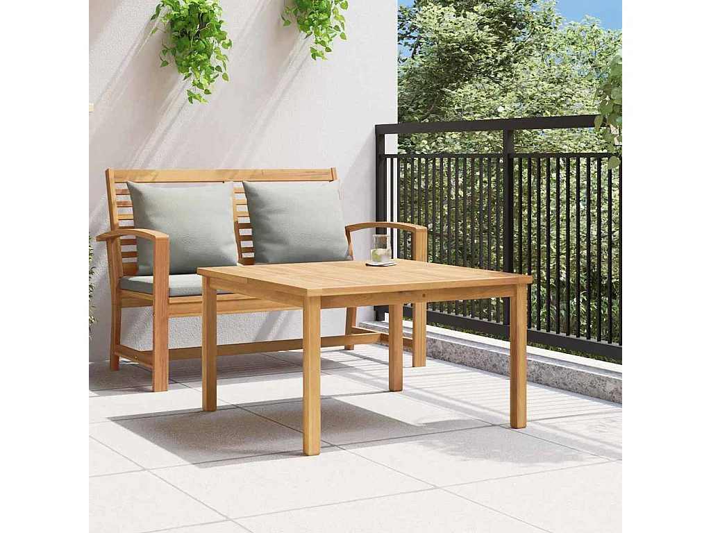 Table basse Marron 85 x 85 x 45 cm Bois de teck solide