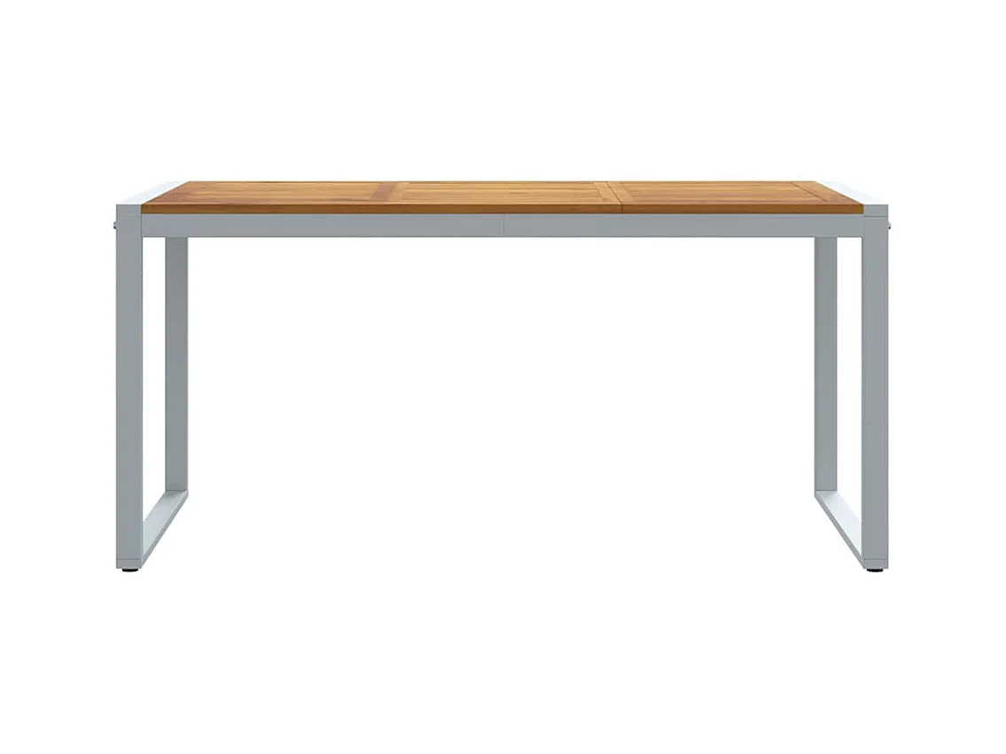 Table de jardin pour repas Gris 160 x 80 x 75 cm