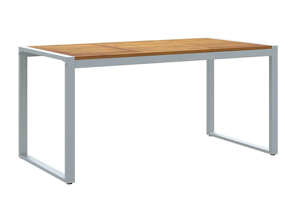 Table de jardin pour repas Gris 160 x 80 x 75 cm