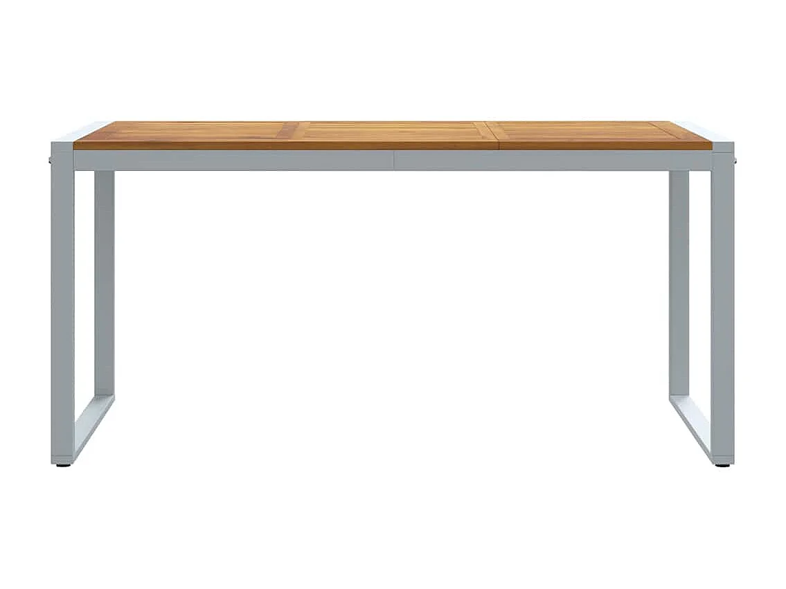 Table de jardin pour repas Gris 160 x 80 x 75 cm