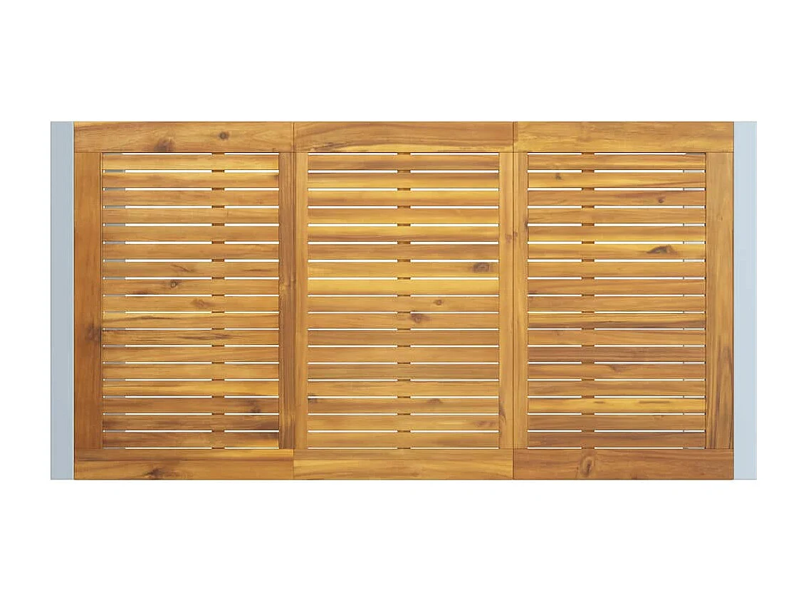 Table de jardin pour repas Gris 160 x 80 x 75 cm