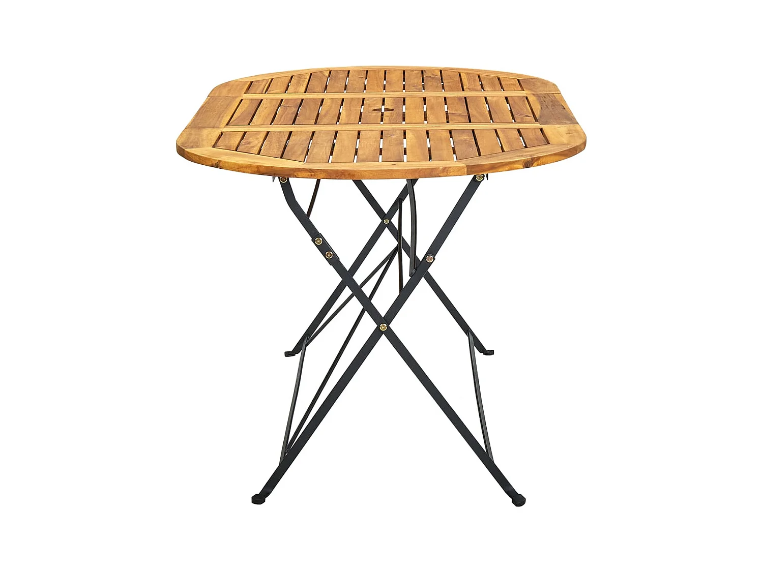 Table de jardin 160x85x74 cm Bois d'acacia massif Ovale