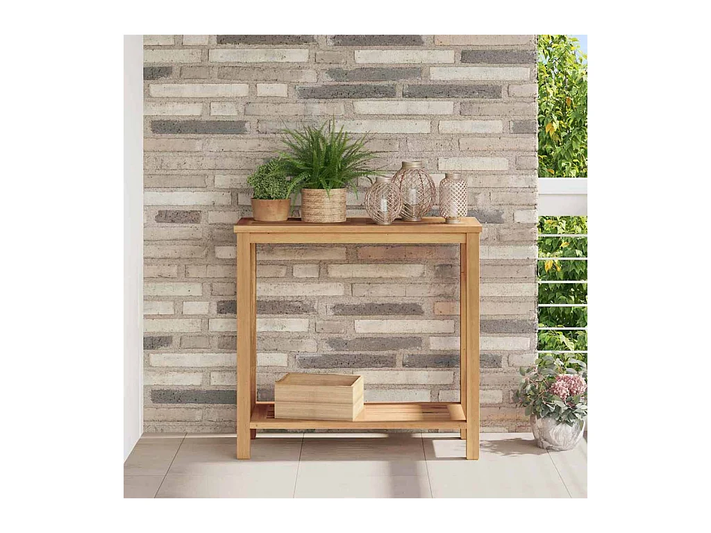 Table basse Marron 85 x 35 x 75 cm Bois de teck solide