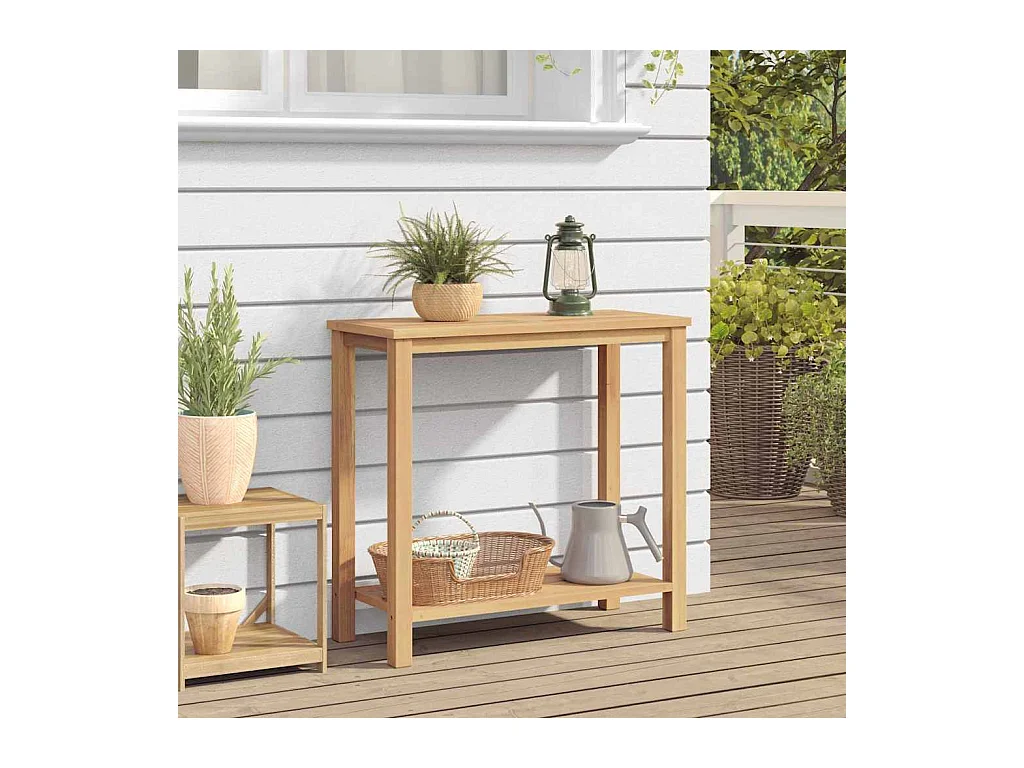 Table basse Marron 85 x 35 x 75 cm Bois de teck solide