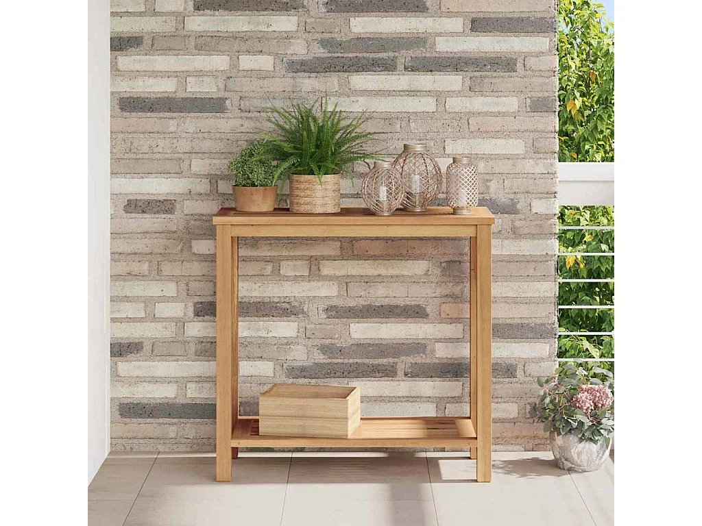 Table basse Marron 85 x 35 x 75 cm Bois de teck solide