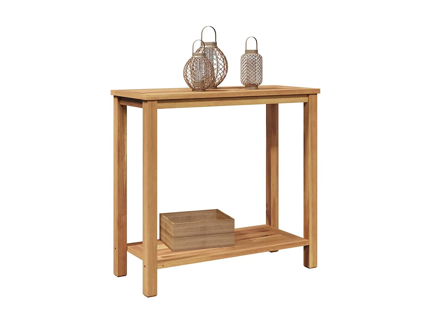 Table basse Marron 85 x 35 x 75 cm Bois de teck solide