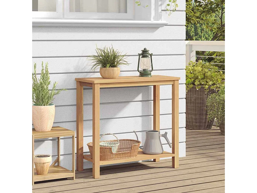 Table basse Marron 85 x 35 x 75 cm Bois de teck solide