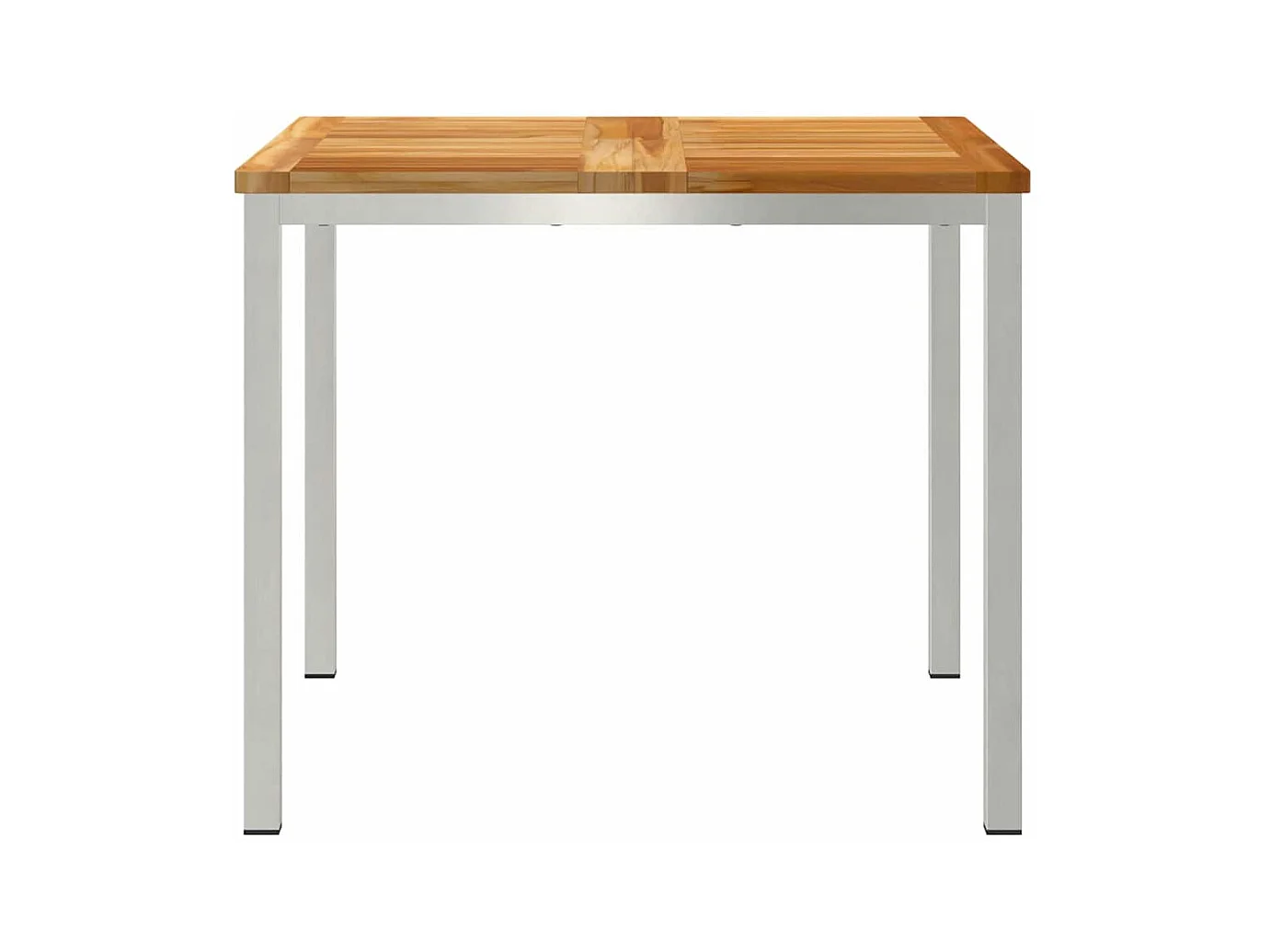 Table à manger d'extérieur Marron Bois de teck solide