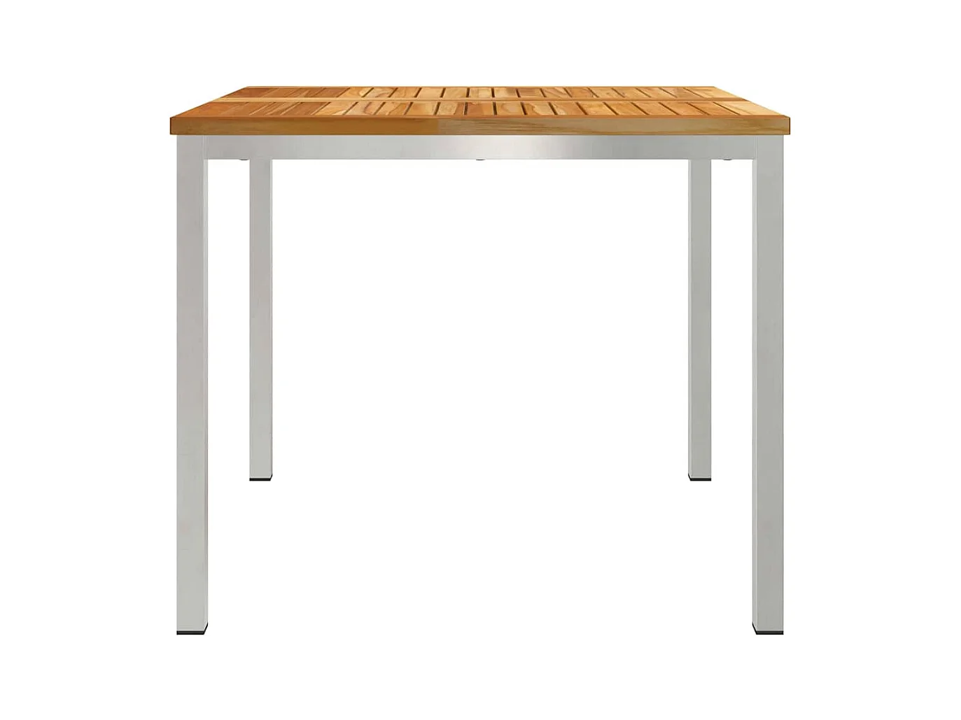 Table à manger d'extérieur Marron Bois de teck solide