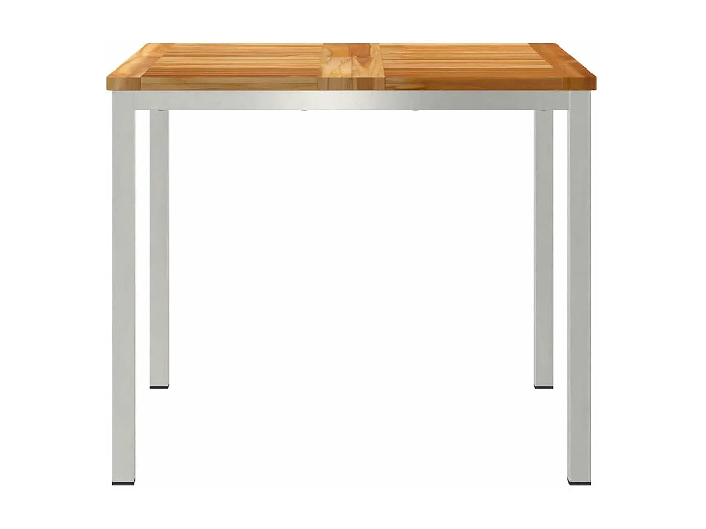 Table à manger d'extérieur Marron Bois de teck solide