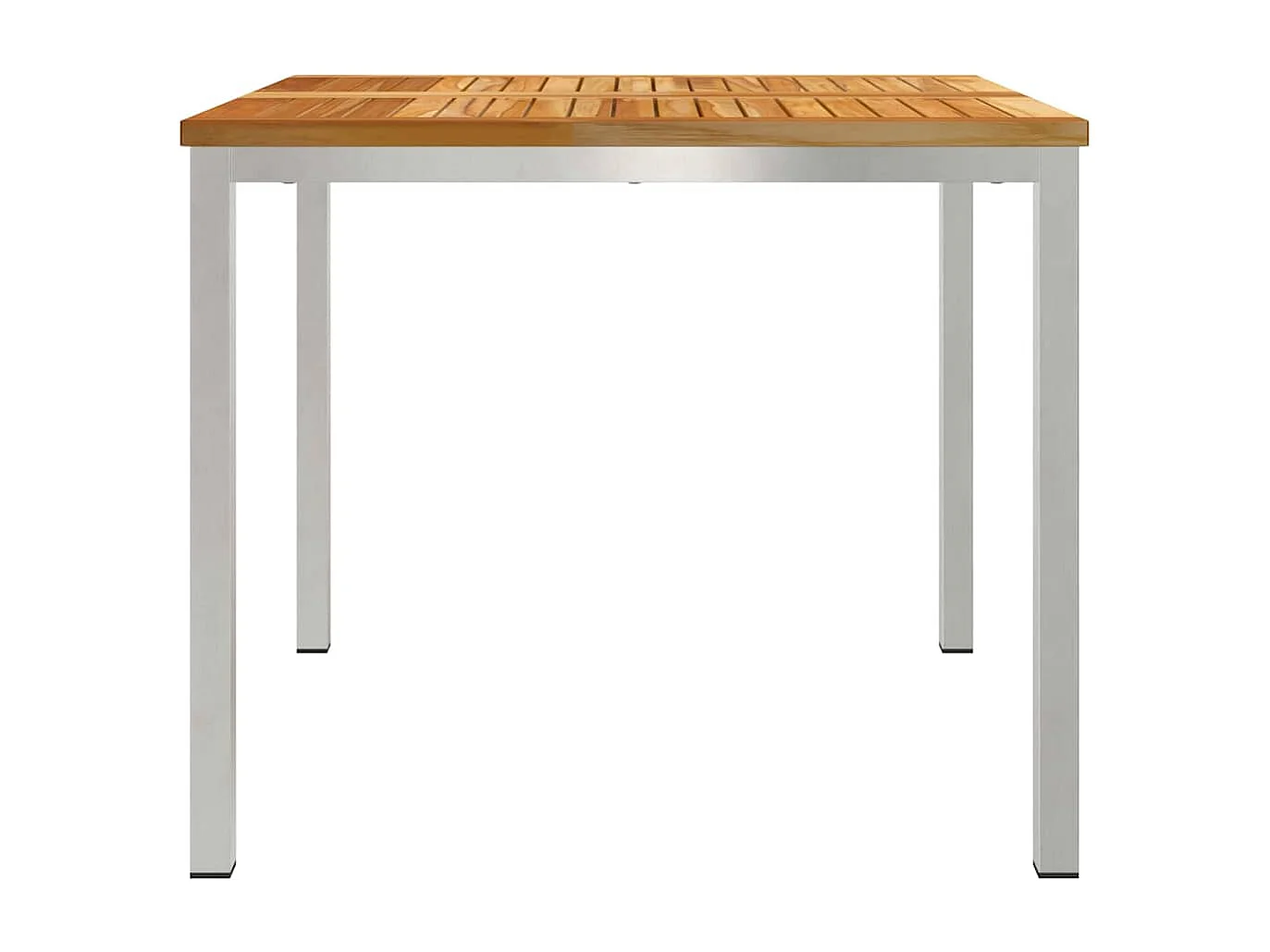 Table à manger d'extérieur Marron Bois de teck solide