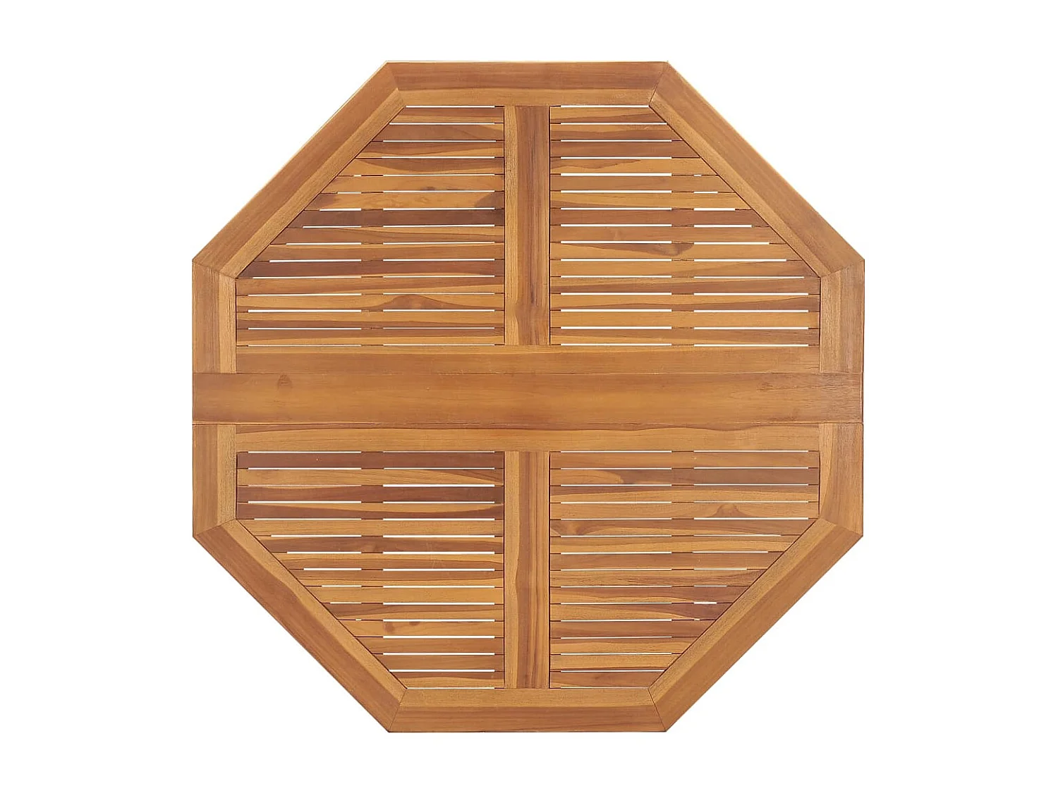 Tavolo da pranzo pieghevole da giardino 110x110x75 cm in teak massello