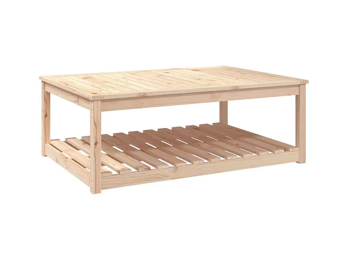 Tuintafel 121x82,5x45 cm massief grenenhout