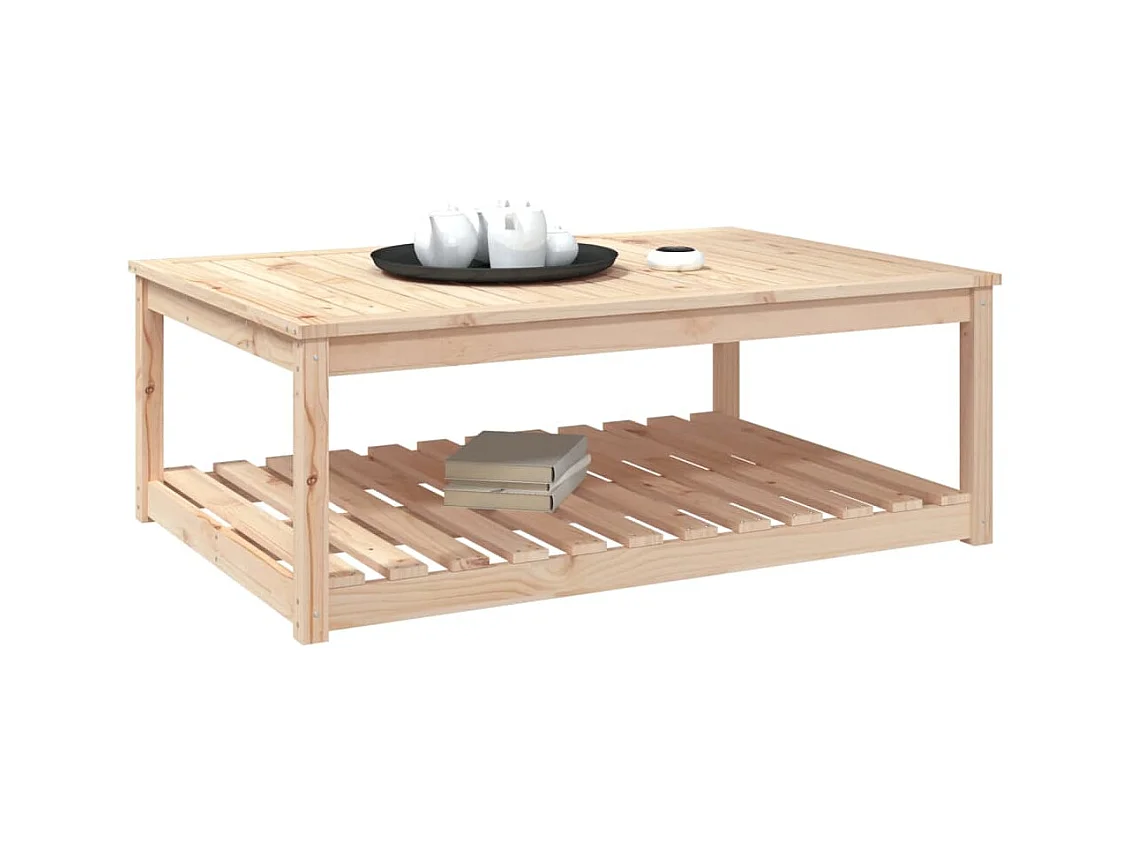 Tuintafel 121x82,5x45 cm massief grenenhout