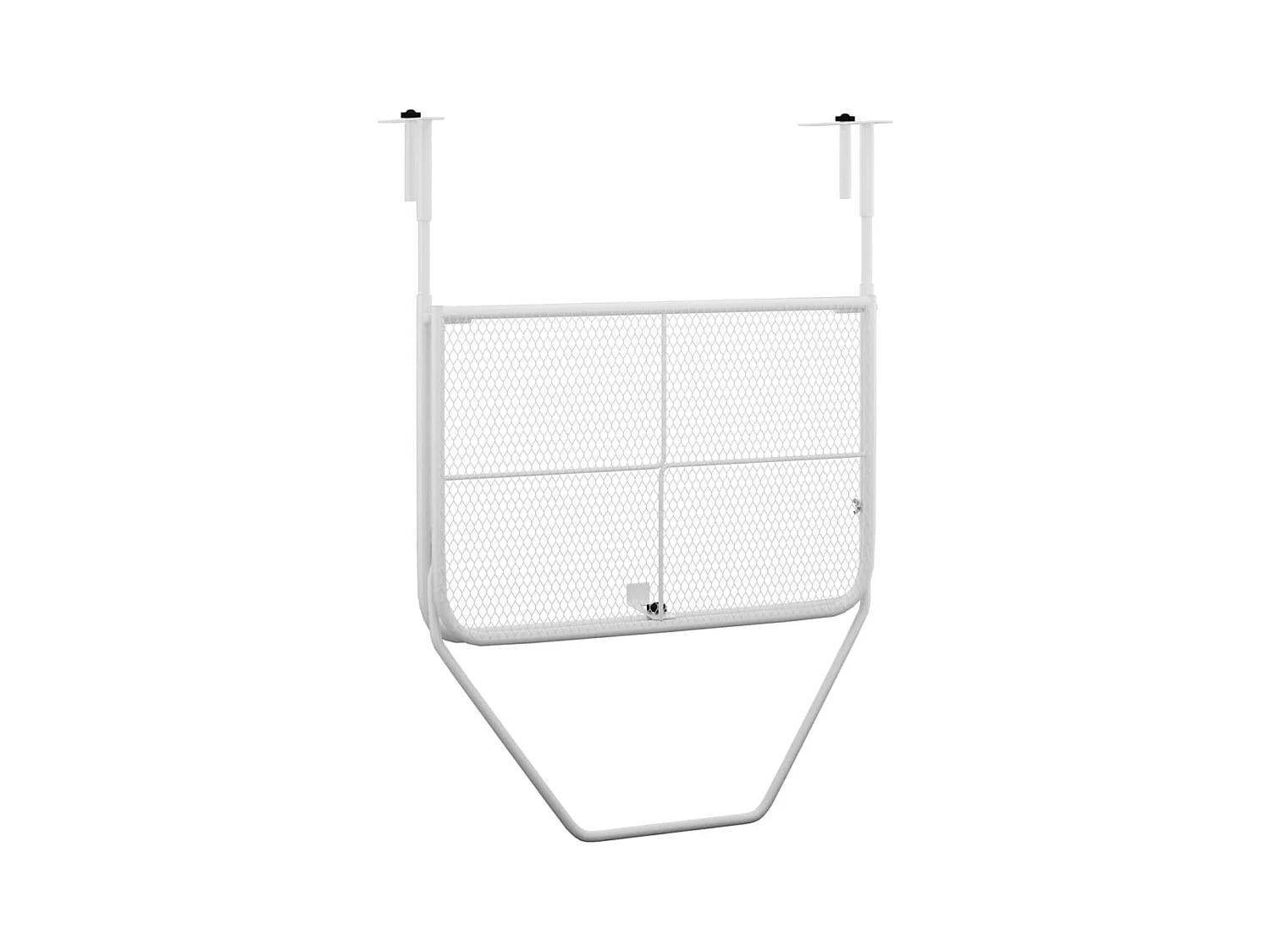 Table de balcon Blanc 60x40 cm Acier