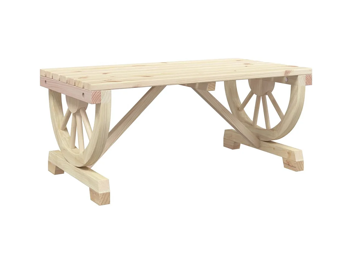 Tuinsalontafel 90x50x40 cm massief dennenhout