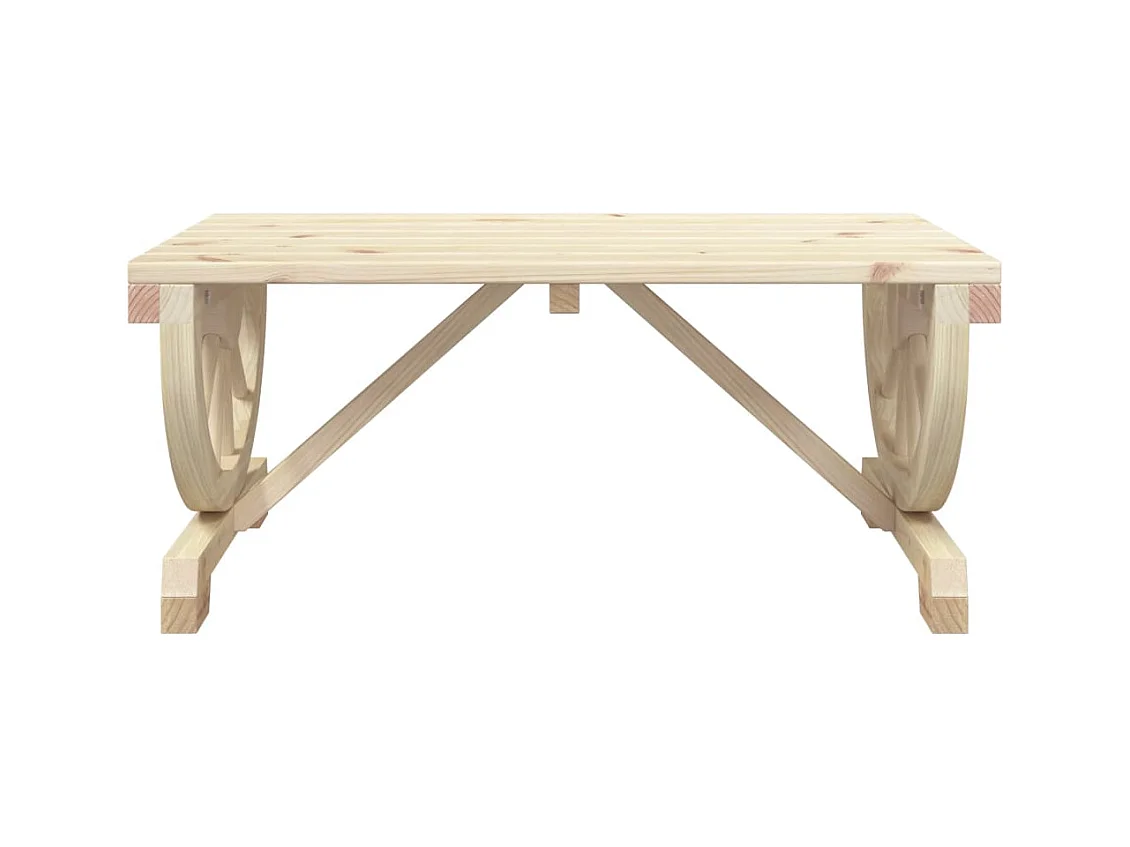 Tuinsalontafel 90x50x40 cm massief dennenhout