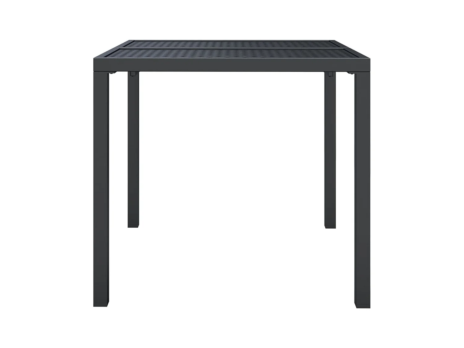 Antraciet tuintafel 80x80x72 cm staal