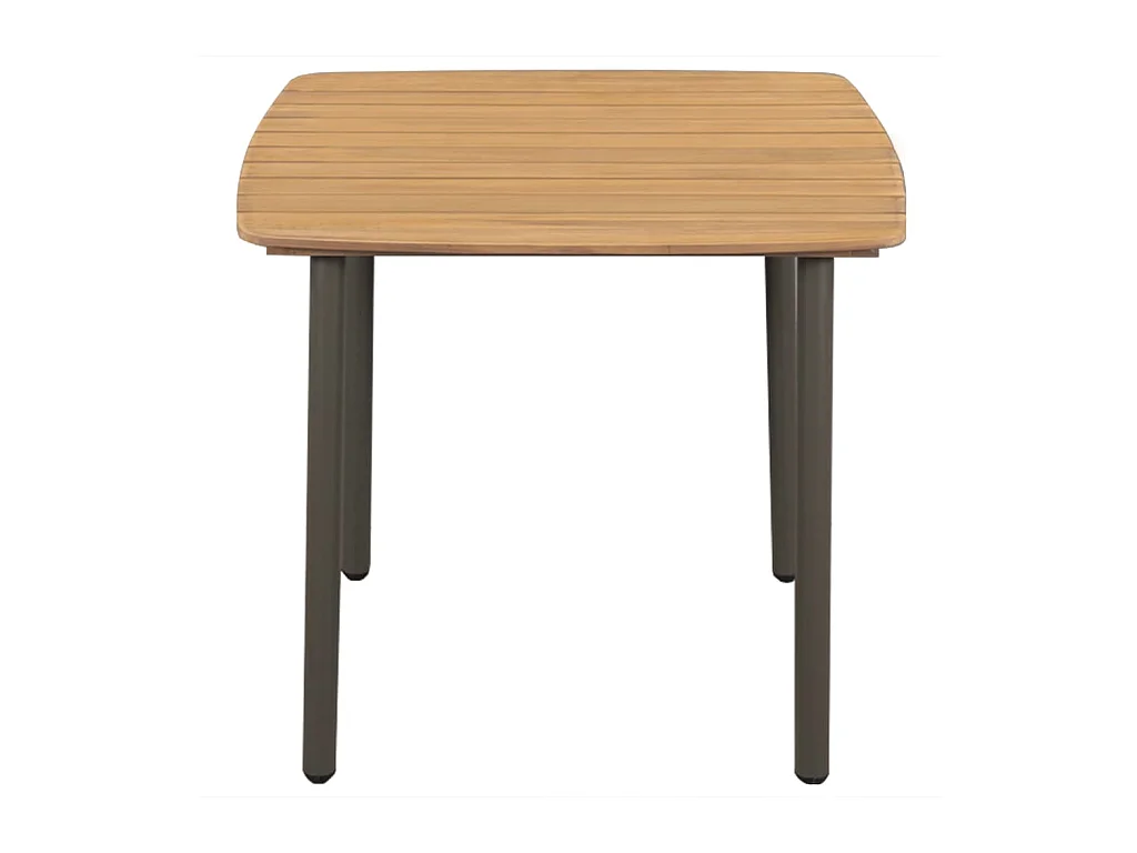 Tuintafel 80 x 80 x 72 cm Massief acaciahout en staal