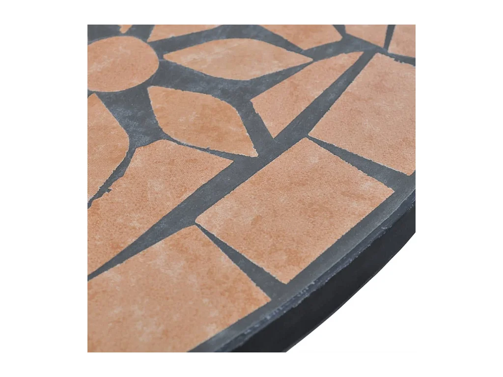 Mesa de bistro de terracota 60 cm Mosaico