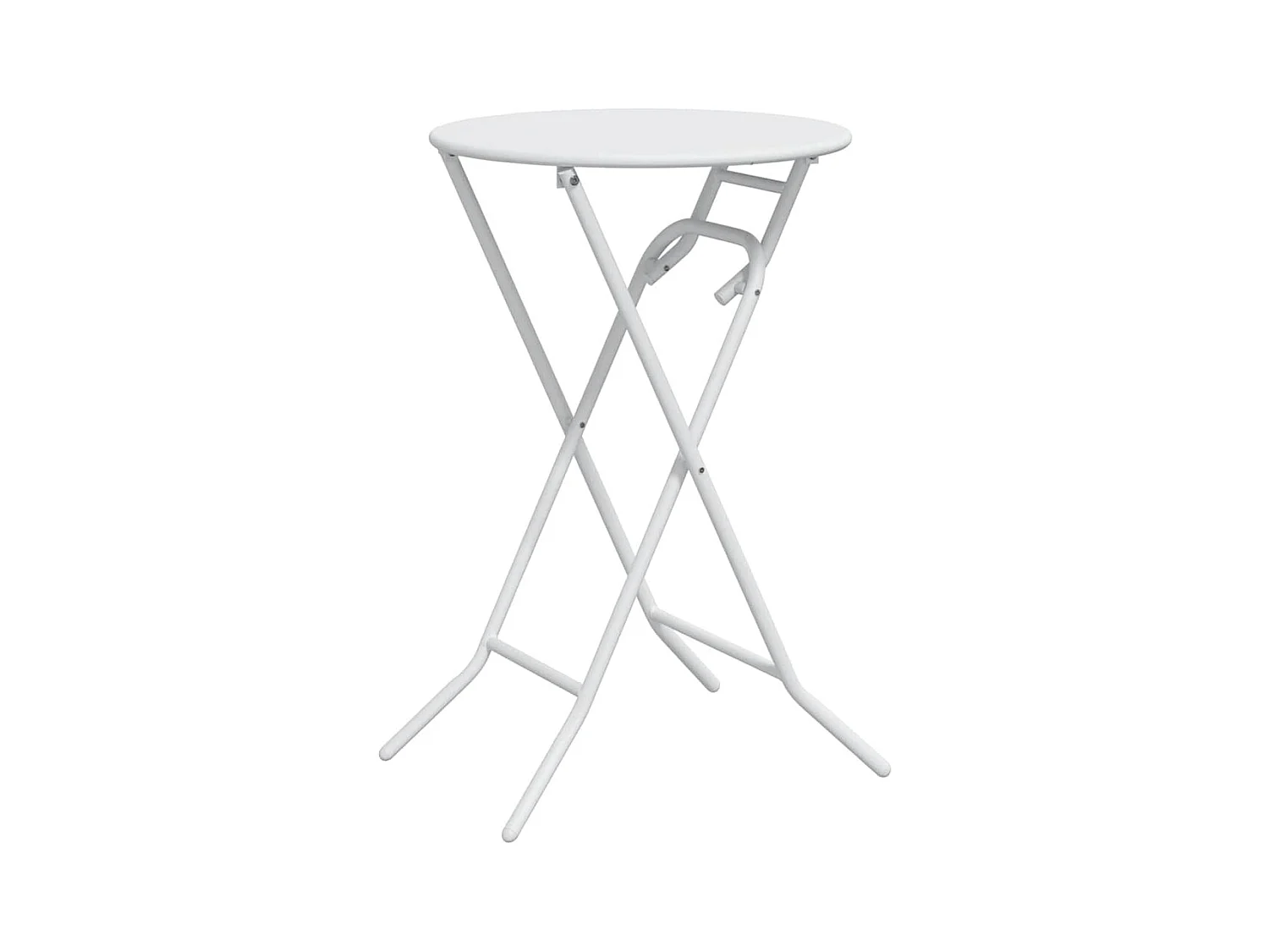 Table de Jardin Blanc 50 x 50 x 72 cm Acier