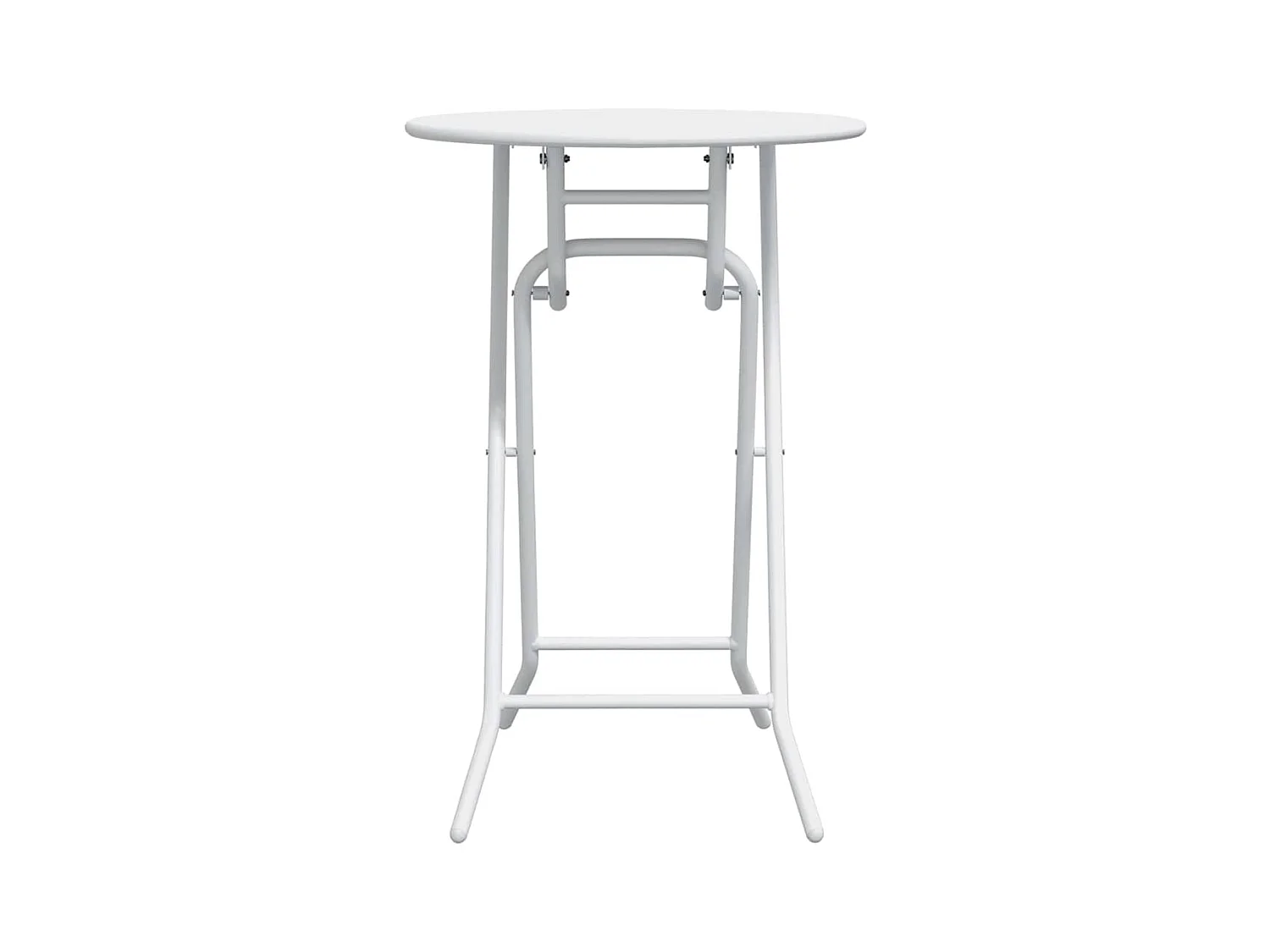 Table de Jardin Blanc 50 x 50 x 72 cm Acier