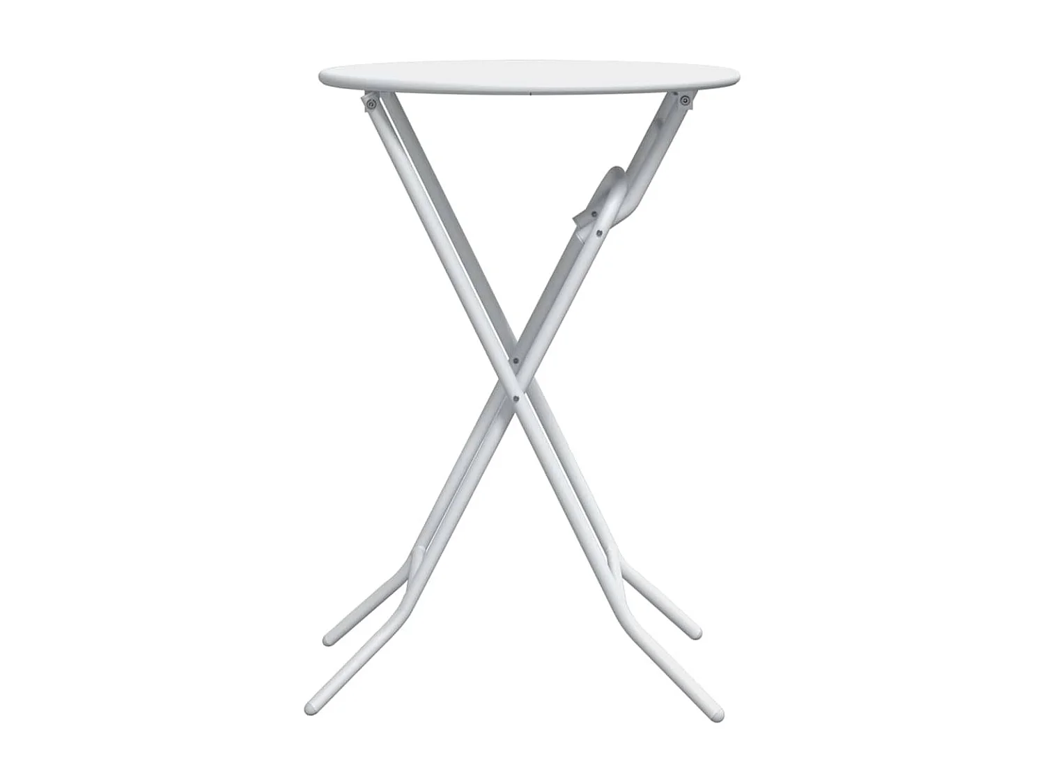 Table de Jardin Blanc 50 x 50 x 72 cm Acier