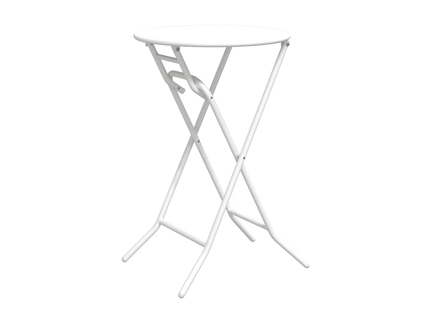 Table de Jardin Blanc 50 x 50 x 72 cm Acier