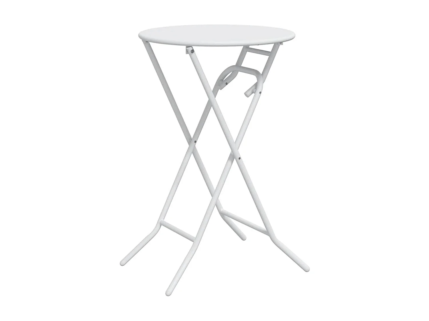 Table de Jardin Blanc 50 x 50 x 72 cm Acier