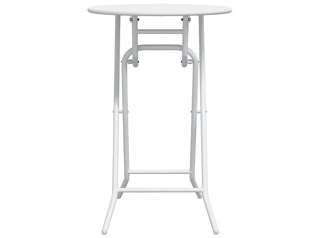 Table de Jardin Blanc 50 x 50 x 72 cm Acier