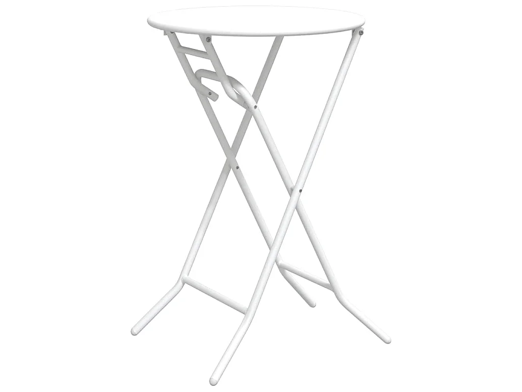 Table de Jardin Blanc 50 x 50 x 72 cm Acier