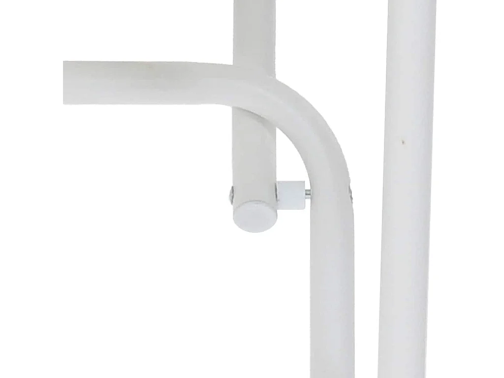 Table de Jardin Blanc 50 x 50 x 72 cm Acier