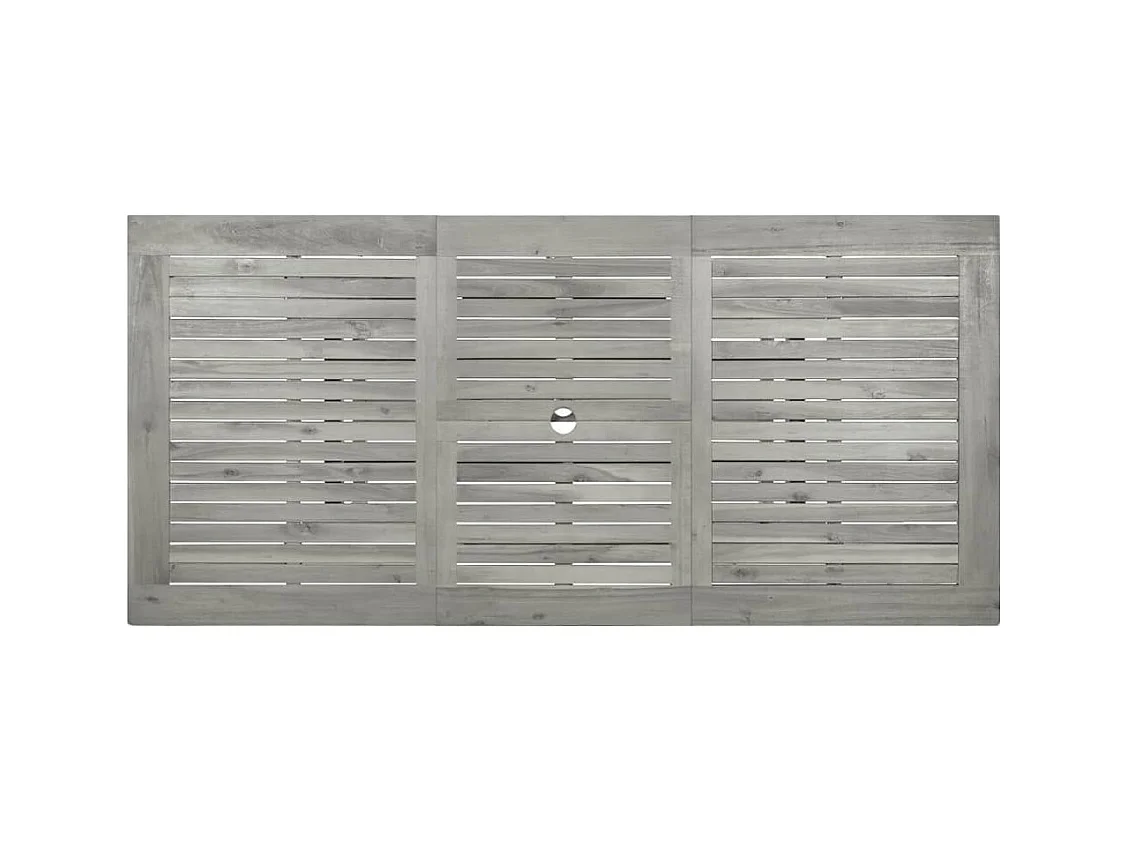 Tuintafel (120-170)x80x75 cm Massief acaciahout