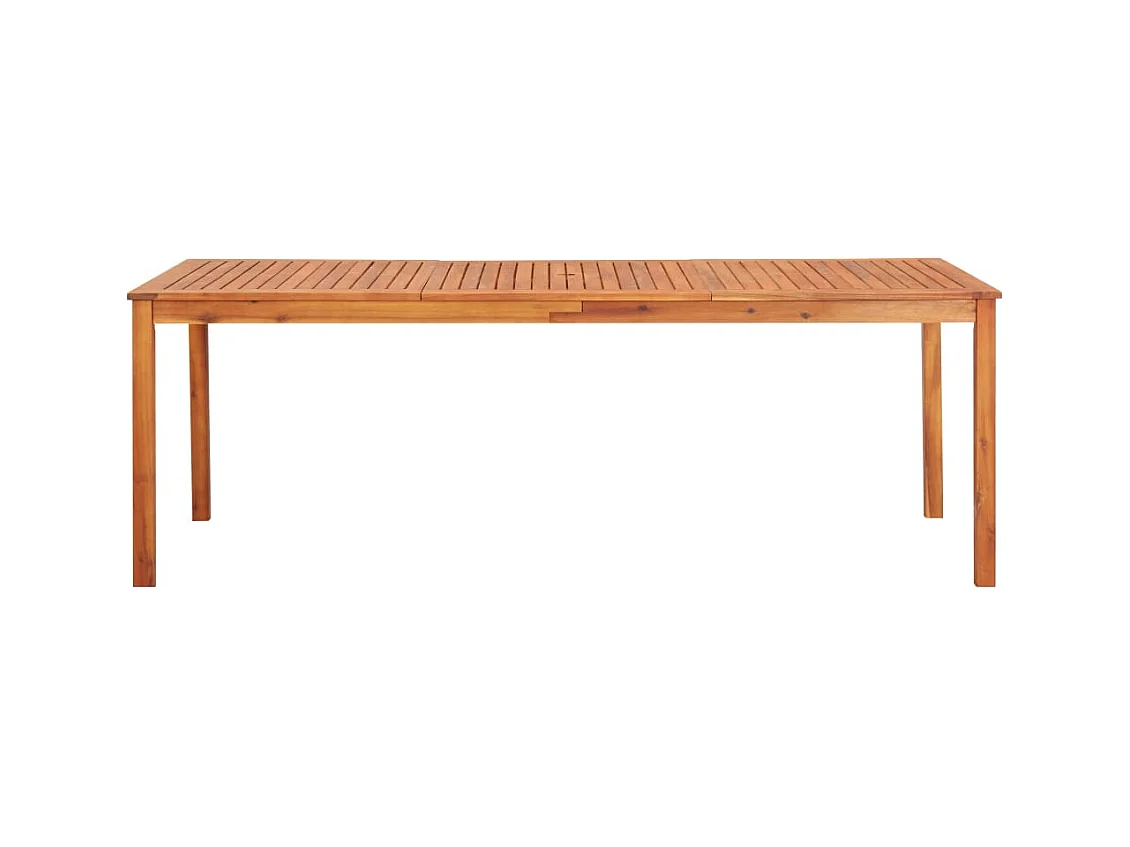Table de jardin 215x90x74 cm Bois d'acacia massif