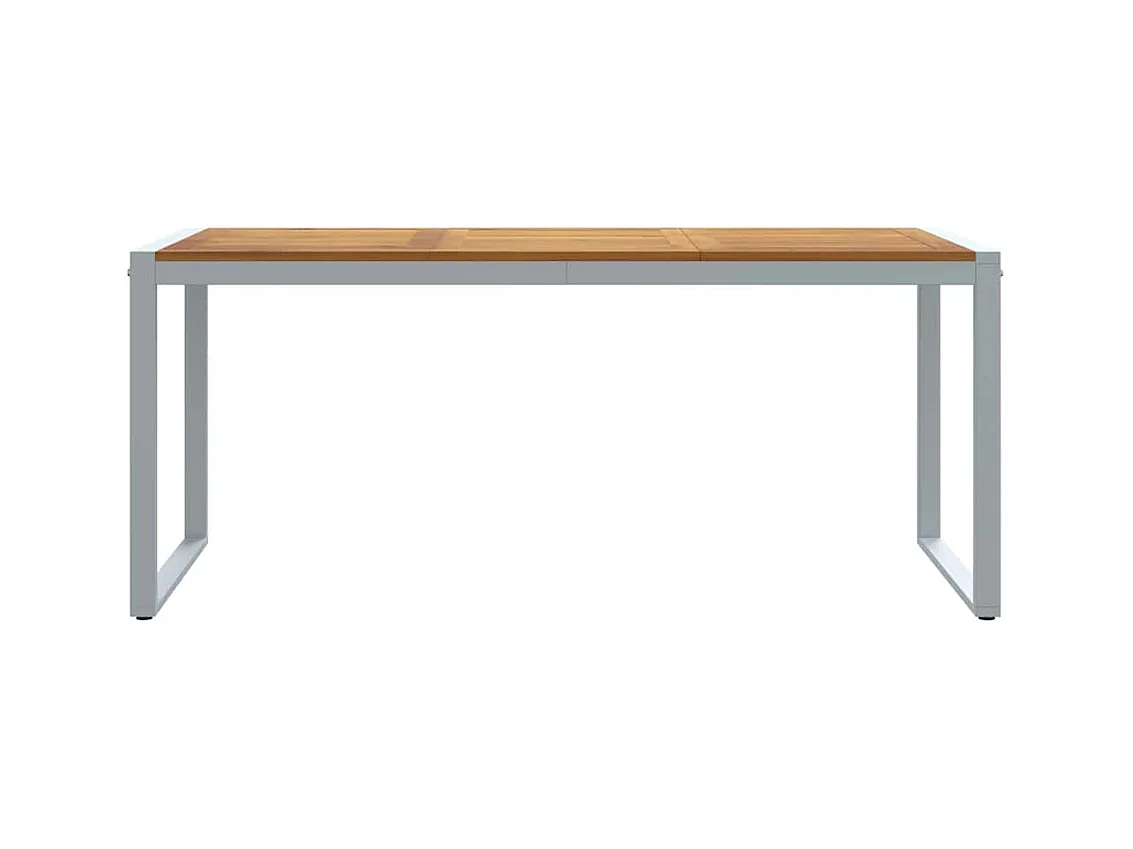 Table de jardin pour repas Gris 180 x 90 x 75 cm