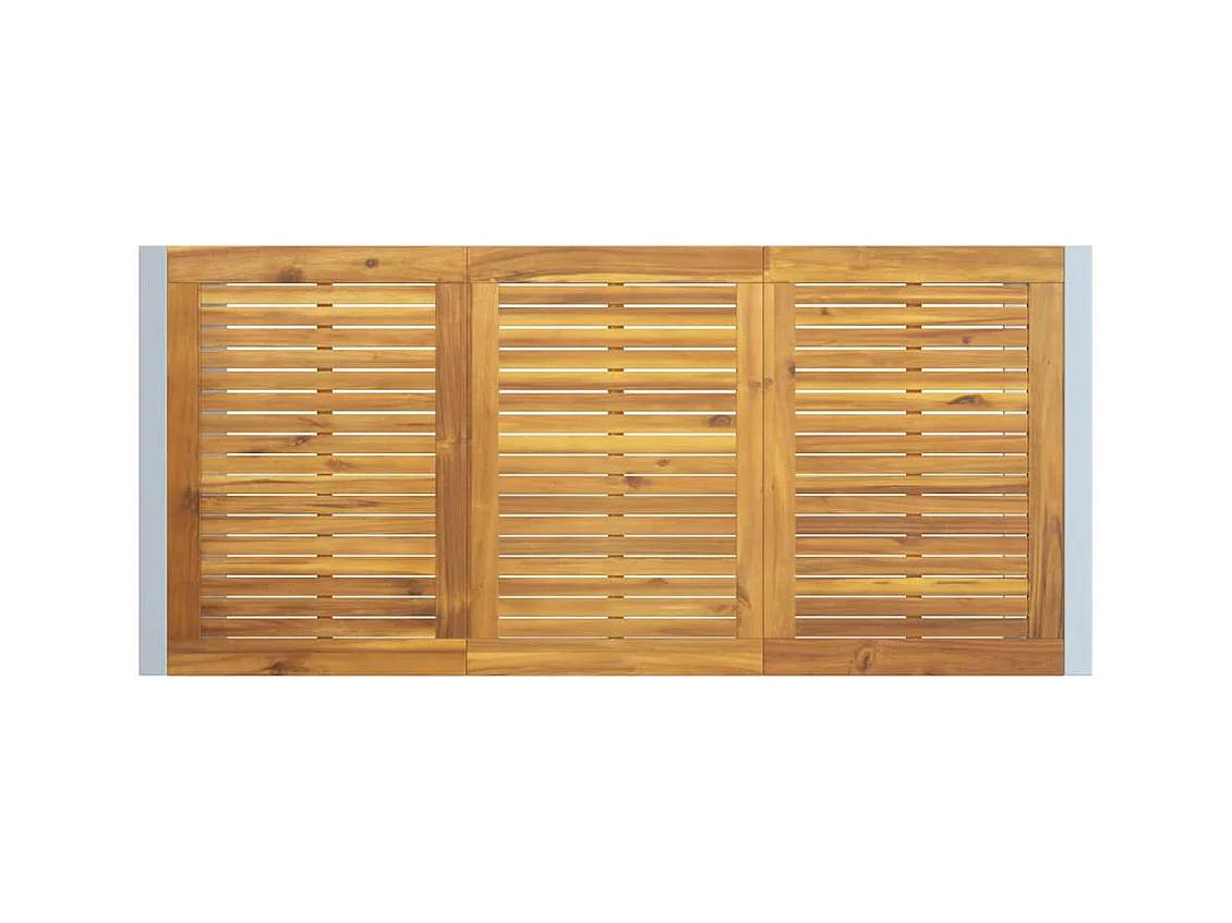 Table de jardin pour repas Gris 180 x 90 x 75 cm