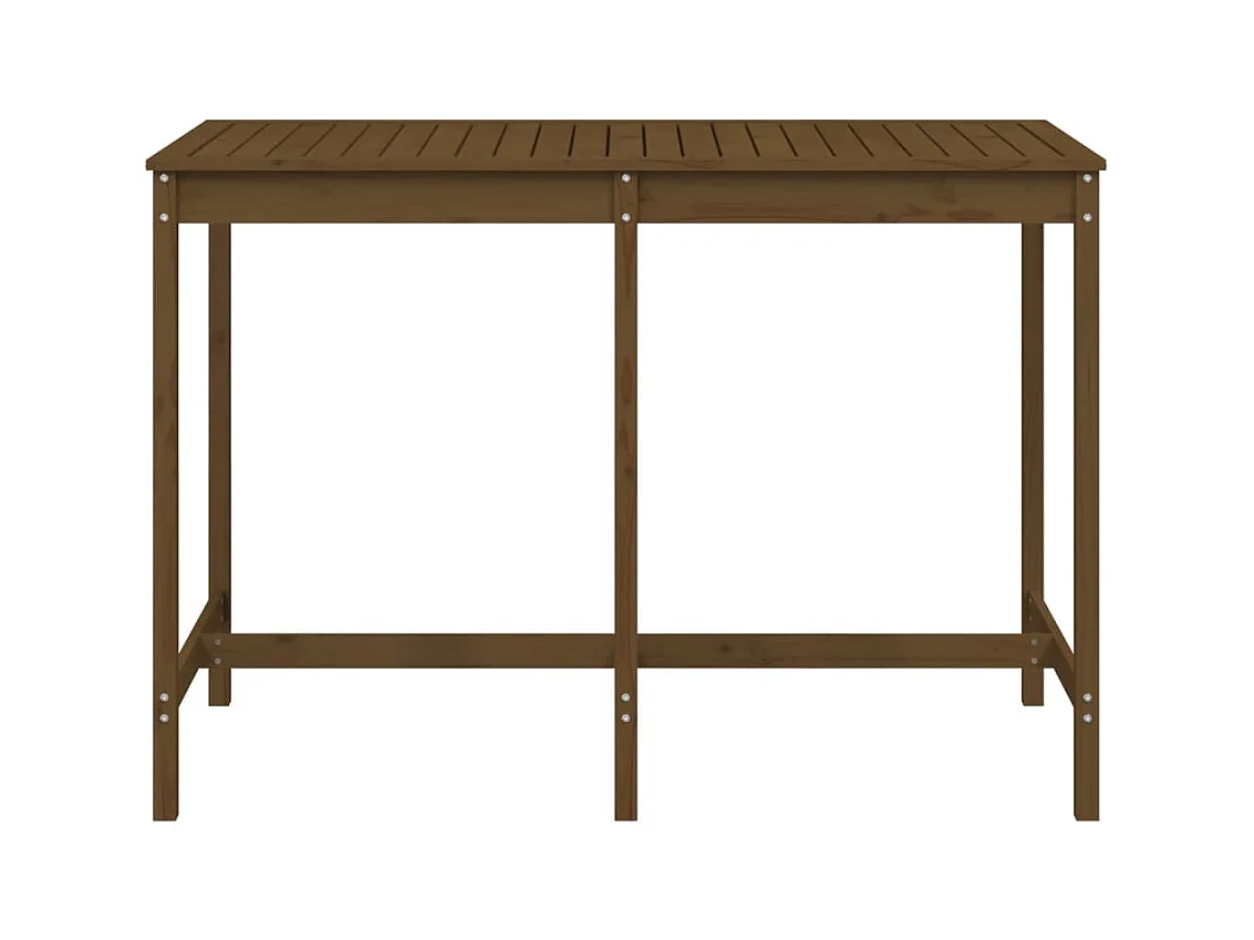 Honingbruine tuintafel 159,5x82,5x110cm massief grenenhout