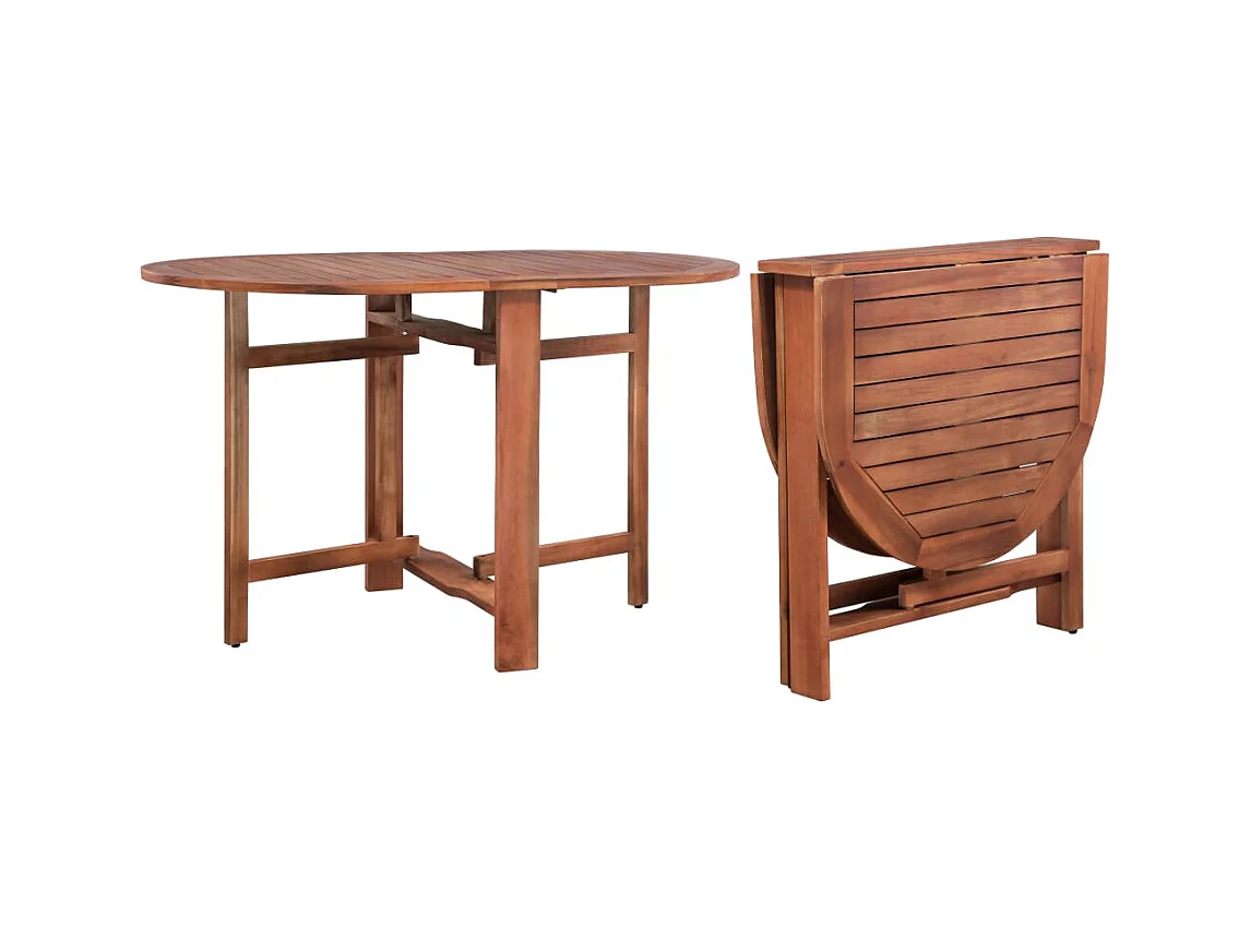 Mesa de jardín 120x70x74 cm Madera maciza de acacia